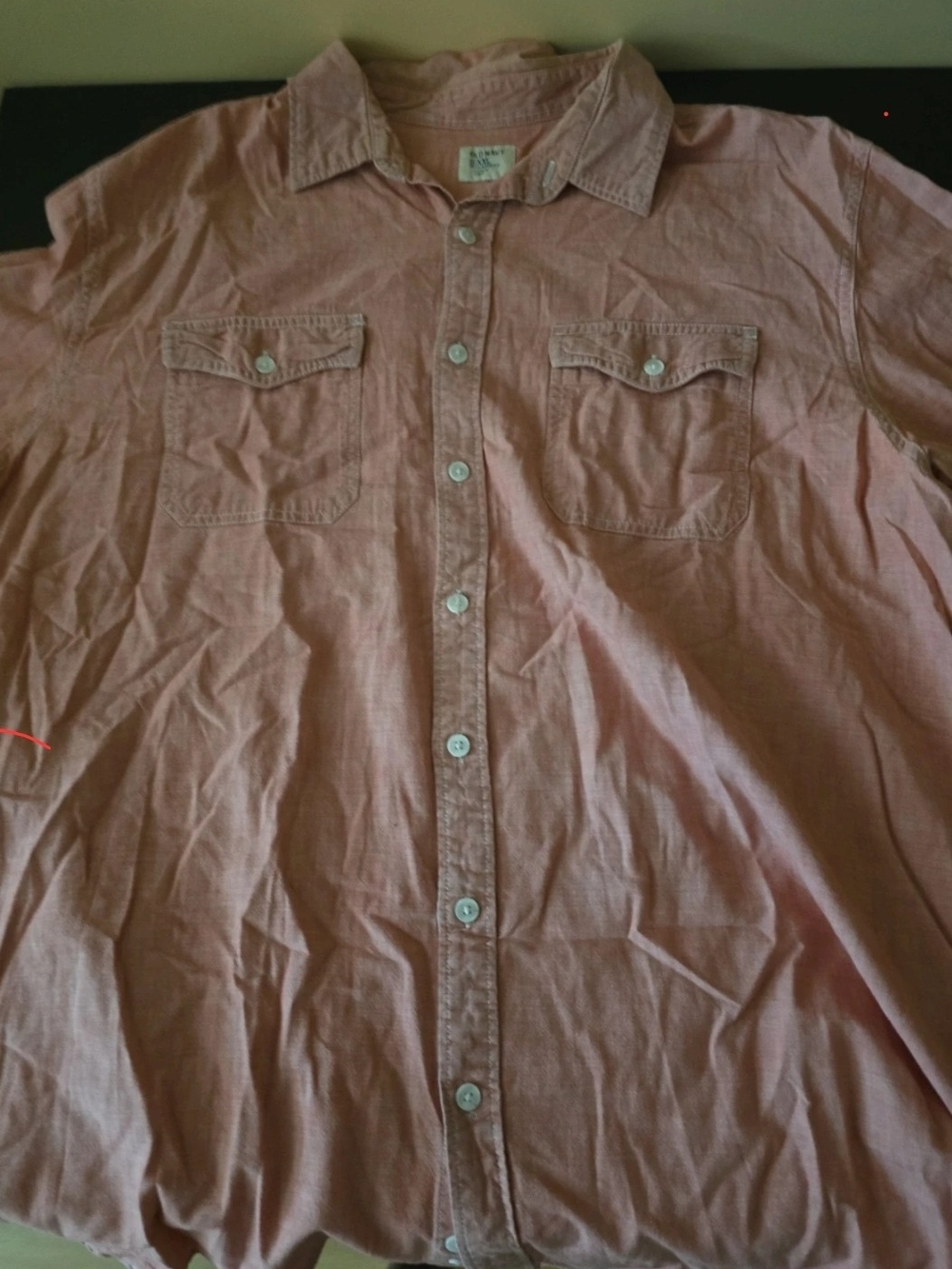 Old Navy Men's Dusty Pink Button-Down Pocket Shirt